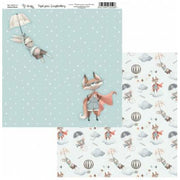 Amelie kit 6 papeles scrap KIT-01059 Nuestros pequeños amigos azul Vol2 AMELIE CENTROARTESANO