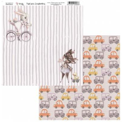 Amelie kit 6 papeles scrap KIT-01060 Nuestros pequeños amigos rosas Vol2 AMELIE CENTROARTESANO