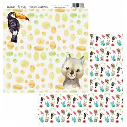 Amelie kit 6 papeles scrap KIT-01064 Un paseo por Oceania AMELIE CENTROARTESANO