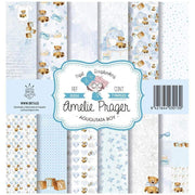 Amelie kit 7 papeles scrap KIT-01014 agugutata boy AMELIE CENTROARTESANO