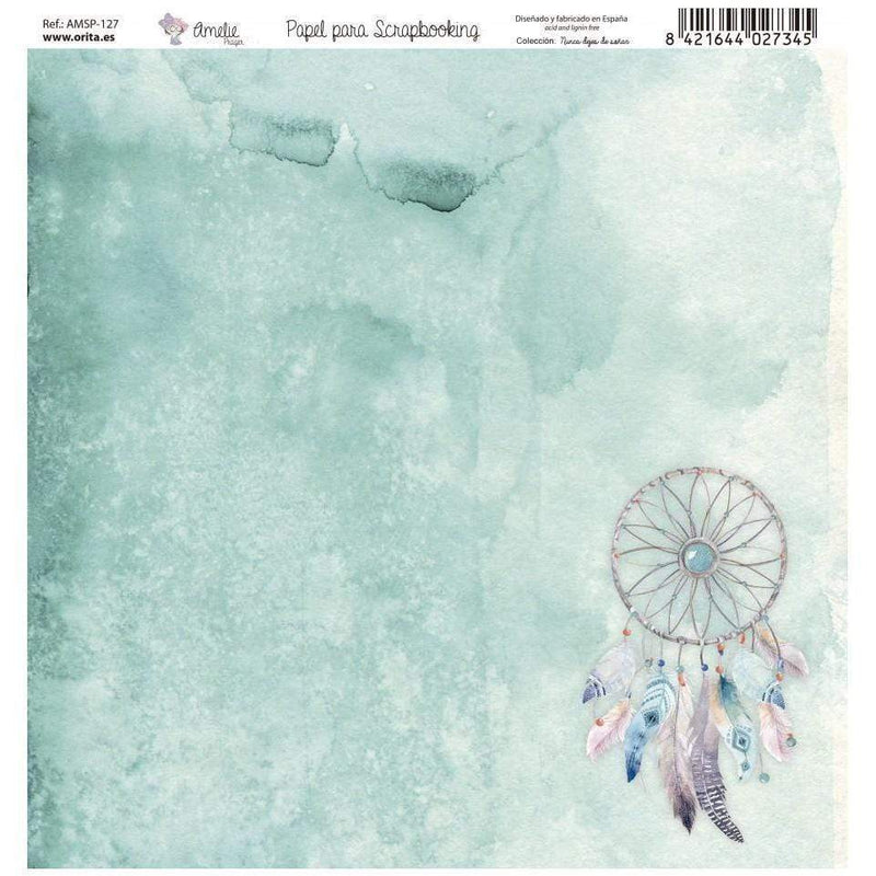 Amelie kit 7 papeles scrap KIT-01021 nunca dejes de soñar AMELIE CENTROARTESANO