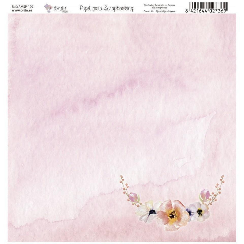 Amelie kit 7 papeles scrap KIT-01021 nunca dejes de soñar AMELIE CENTROARTESANO