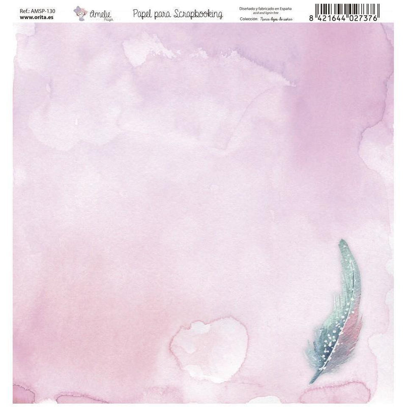 Amelie kit 7 papeles scrap KIT-01021 nunca dejes de soñar AMELIE CENTROARTESANO