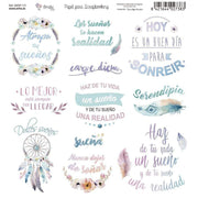 Amelie kit 7 papeles scrap KIT-01021 nunca dejes de soñar AMELIE CENTROARTESANO