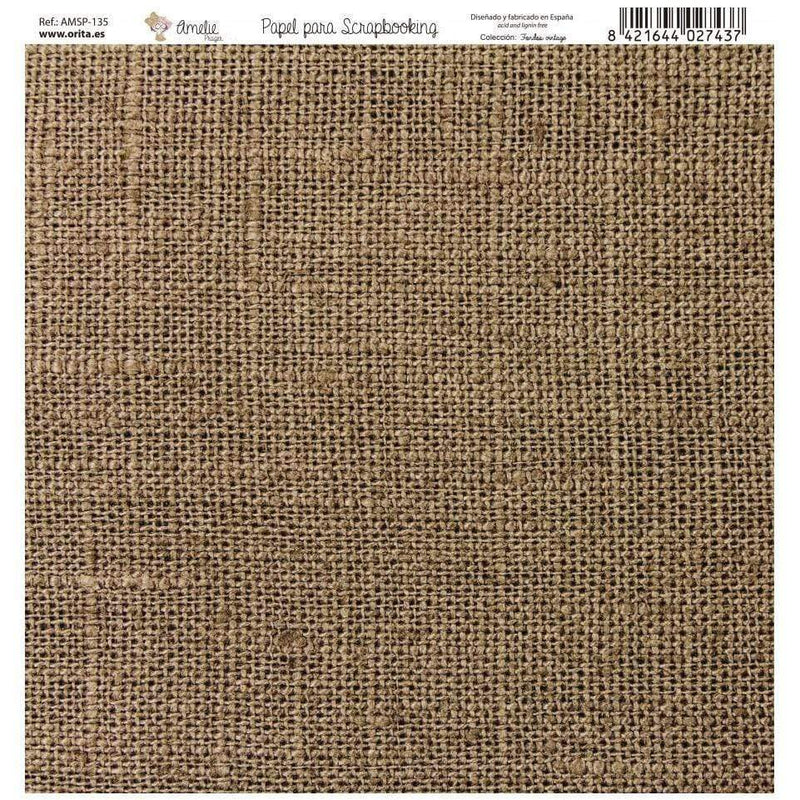 Amelie kit 7 papeles scrap KIT-01022 fondos vintage AMELIE CENTROARTESANO