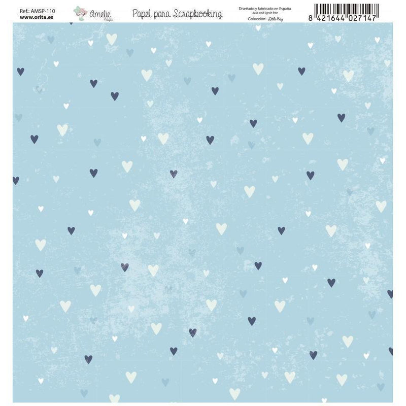 Amelie kit 8 papeles scrap KIT-01018 little boy AMELIE CENTROARTESANO