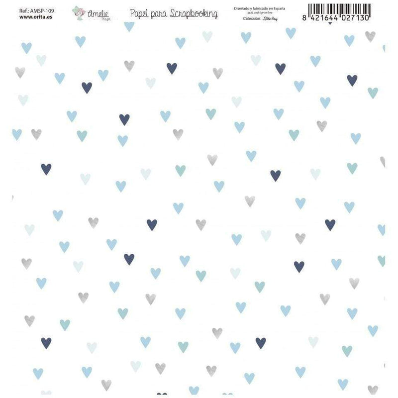 Amelie kit 8 papeles scrap KIT-01018 little boy AMELIE CENTROARTESANO