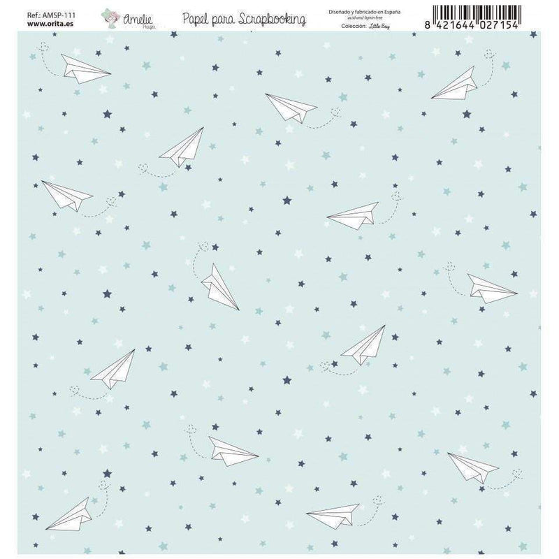 Amelie kit 8 papeles scrap KIT-01018 little boy AMELIE CENTROARTESANO