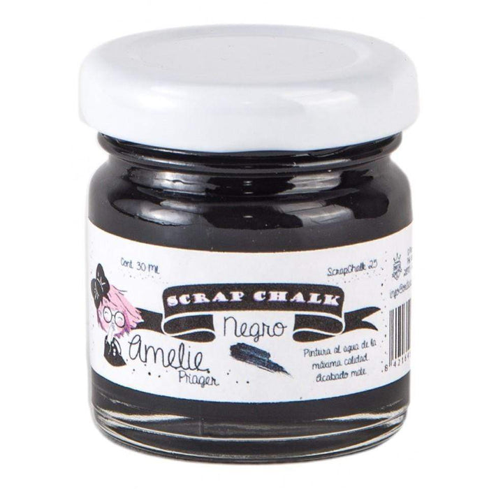 Pintura chalky orita Amelie 30ml AMC25 negro AMELIE CENTROARTESANO