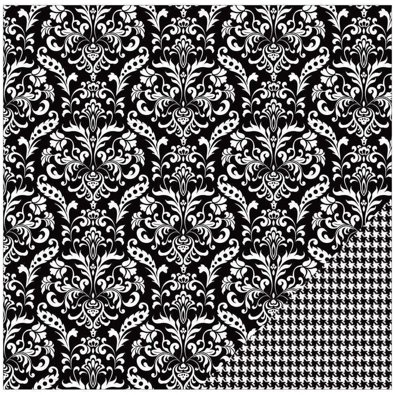 AC paper color memories black damask AMERICAN CRAFT CENTROARTESANO