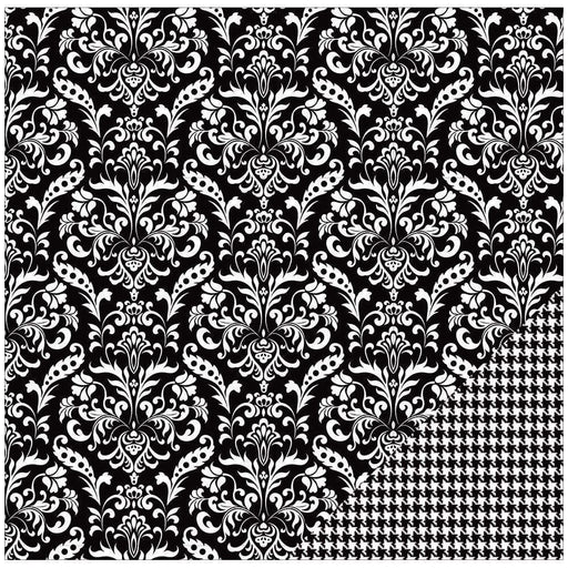 AC paper color memories black damask AMERICAN CRAFT CENTROARTESANO