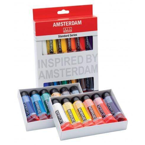 Acrílico Amsterdam Set 12 Colores 20ml Pasteles