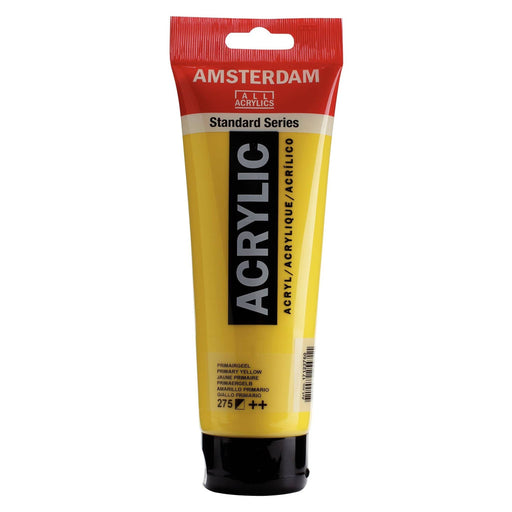 Standard Series Colores Acrílicos Tubo 250 ml Amarillo Primario 275 AMSTERDAM CENTROARTESANO