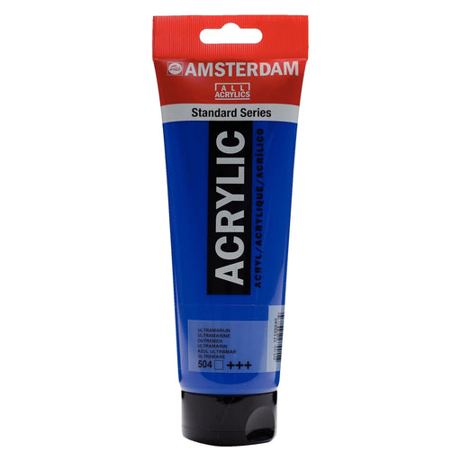 Standard Series Colores Acrílicos Tubo 250 ml Azul Ultramar 504 AMSTERDAM CENTROARTESANO