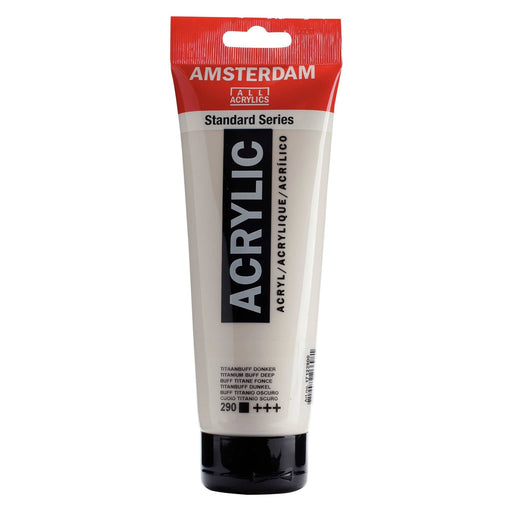 Standard Series Colores Acrílicos Tubo 250 ml Buff Titanio Oscuro 290 AMSTERDAM CENTROARTESANO