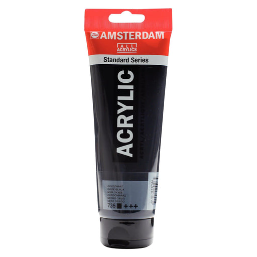 Standard Series Colores Acrílicos Tubo 250 ml Negro Bujía 702 AMSTERDAM CENTROARTESANO