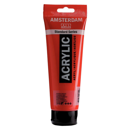 Standard Series Colores Acrílicos Tubo 250 ml Rojo Pyrrole 315 AMSTERDAM CENTROARTESANO