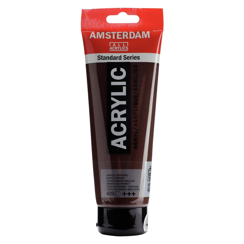 Standard Series Colores Acrílicos Tubo 250 ml Tierra Sombra Tostada 409 AMSTERDAM CENTROARTESANO