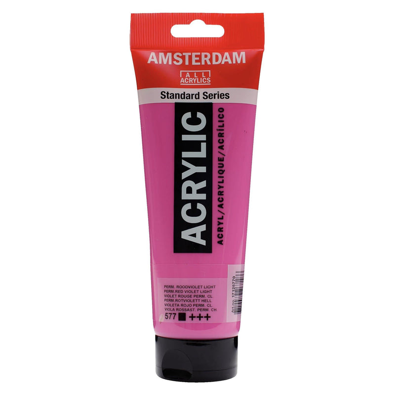 Standard Series Colores Acrílicos Tubo 250 ml Violeta Rojo Permanente Claro 577 AMSTERDAM CENTROARTESANO