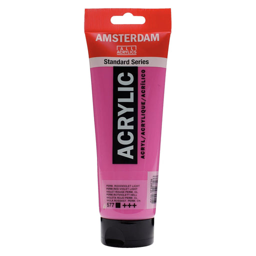 Standard Series Colores Acrílicos Tubo 250 ml Violeta Rojo Permanente Claro 577 AMSTERDAM CENTROARTESANO
