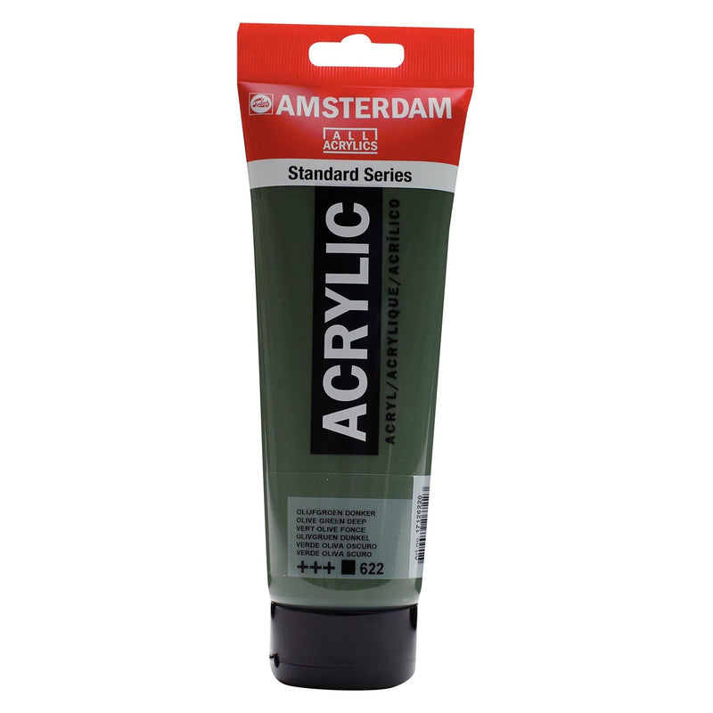 Standard Series Colores Acrílicos Tubo 250 Verde Oliva Oscuro 622 AMSTERDAM CENTROARTESANO