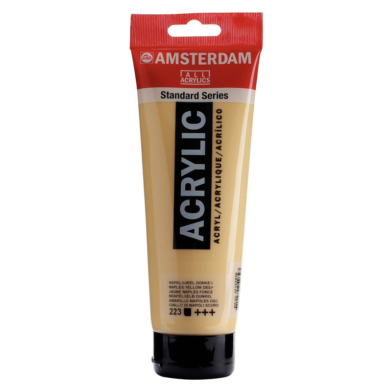 Standard Series Colores Acrílicos Tubo 250ml 223 Amarillo Napoles oscuro AMSTERDAM CENTROARTESANO