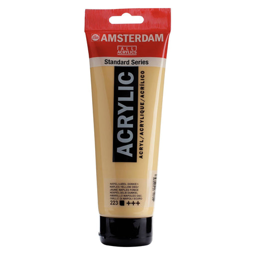 Standard Series Colores Acrílicos Tubo 250ml 223 Amarillo Napoles oscuro AMSTERDAM CENTROARTESANO