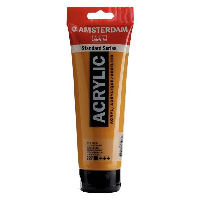 Standard Series Colores Acrílicos Tubo 250ml 227 Ocre amarillo AMSTERDAM CENTROARTESANO