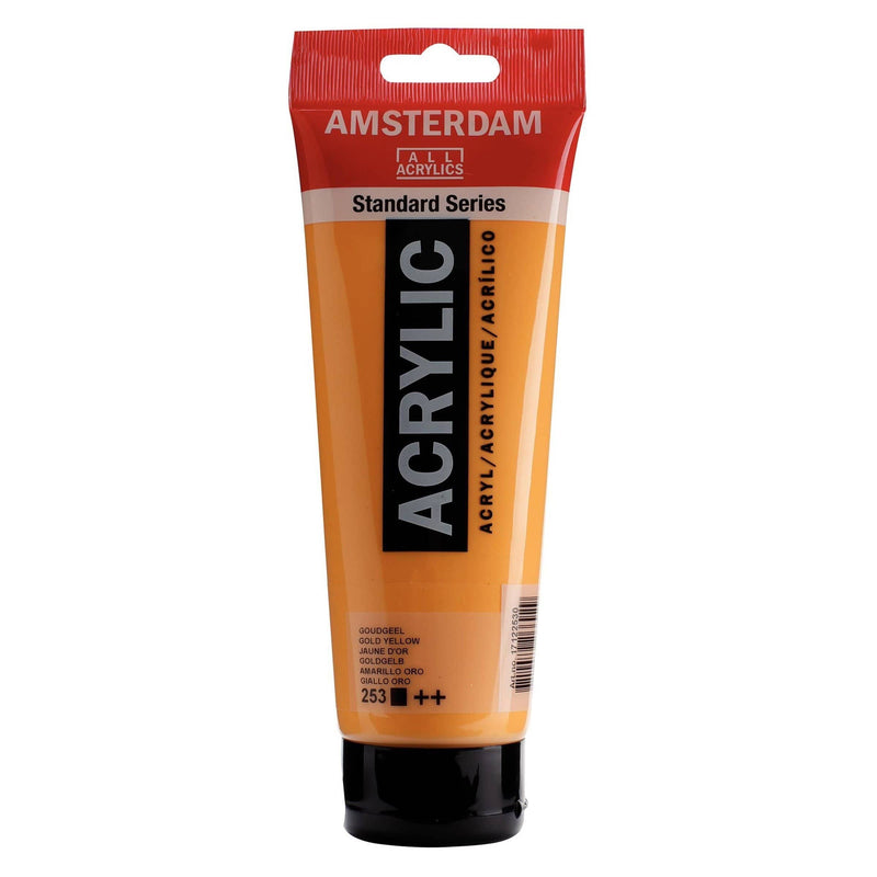 Standard Series Colores Acrílicos Tubo 250ml 253 Amarillo Oro AMSTERDAM CENTROARTESANO