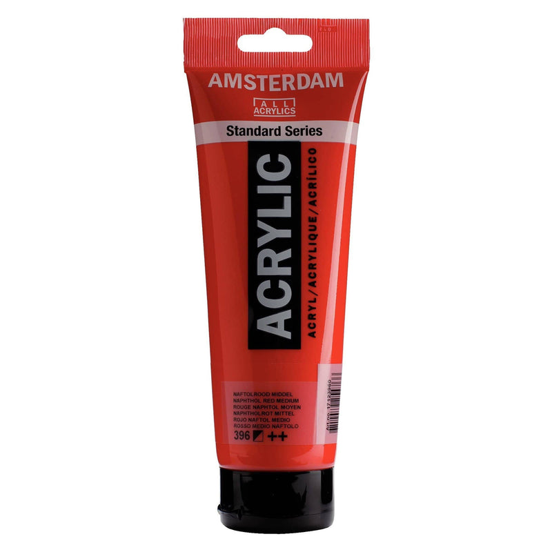 Standard Series Colores Acrílicos Tubo 250ml 396 Rojo Naftol Medio AMSTERDAM CENTROARTESANO
