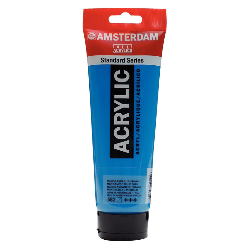 Standard Series Colores Acrílicos Tubo 250ml 582 Azul Manganecio AMSTERDAM CENTROARTESANO