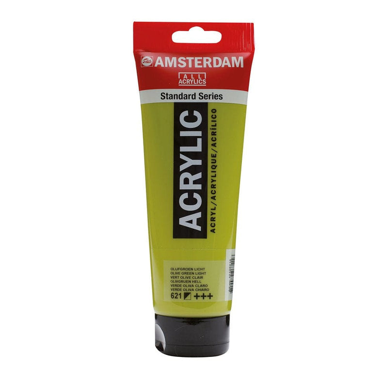 Standard Series Colores Acrílicos Tubo 250ml 621 Verde Oliva claro AMSTERDAM CENTROARTESANO