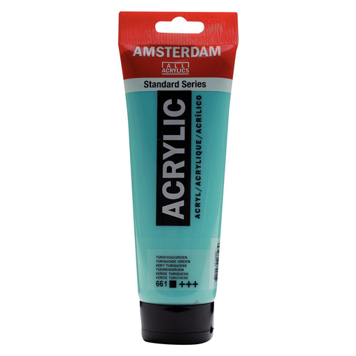 Standard Series Colores Acrílicos Tubo 250ml 661 Verde Turquesa AMSTERDAM CENTROARTESANO