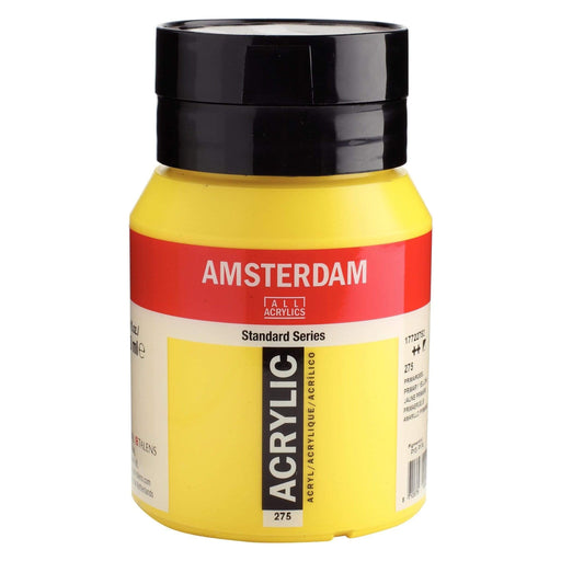 Standard Series Colores Acrílicos Tubo 500 ml Amarillo Primario 275 AMSTERDAM CENTROARTESANO