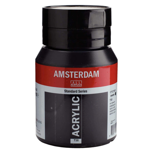 Standard Series Colores Acrílicos Tubo 500 ml Negro Óxido 735 AMSTERDAM CENTROARTESANO