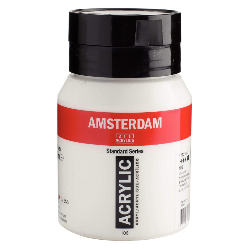 Standard Series Colores Acrílicos Tubo 500ml 105 Blanco de Titanio AMSTERDAM CENTROARTESANO