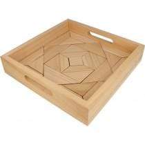 Artemio bandeja mosaicos madera 30x30x6cm 14003129 ARTEMIO CENTROARTESANO