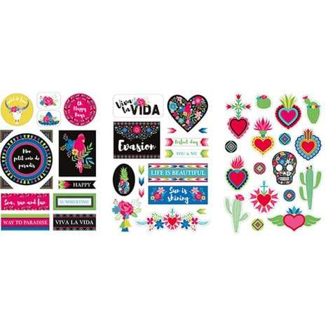 Artemio pegatinas de carton autoadhesivas 11004909 Viva la vida ARTEMIO CENTROARTESANO