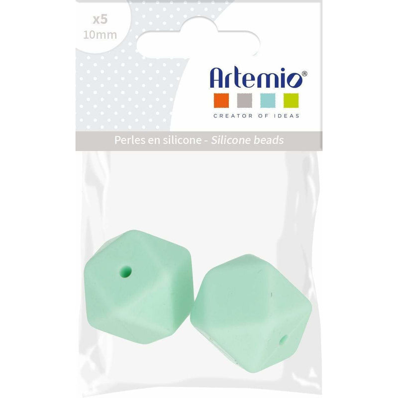 Artemio perlas de silicona hexagono 2x17mm 21009020 verde pastel ARTEMIO CENTROARTESANO