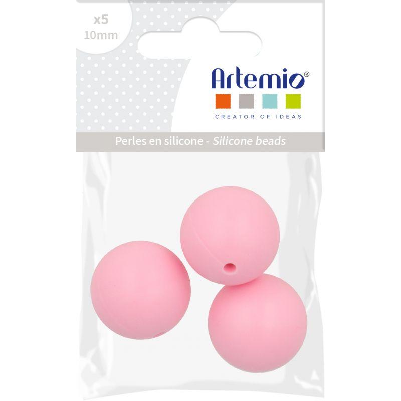 Artemio perlas de silicona redondas 3x15mm 21009010 rosa pastel ARTEMIO CENTROARTESANO