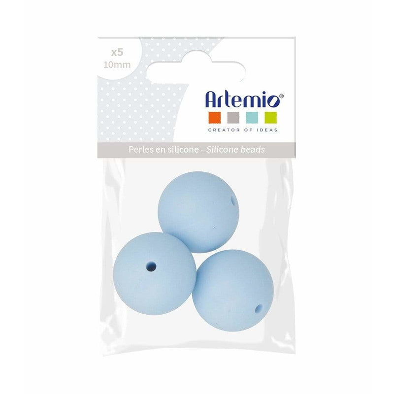 Artemio perlas de silicona redondas 3x15mm 21009012 azul pastel ARTEMIO CENTROARTESANO