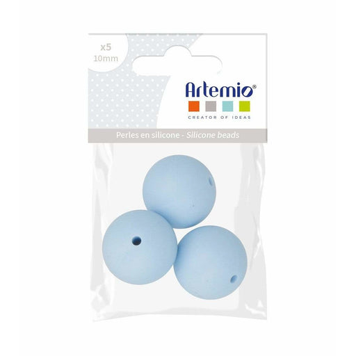 Artemio perlas de silicona redondas 3x15mm 21009012 azul pastel ARTEMIO CENTROARTESANO