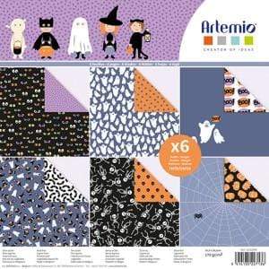 Artemio set 6 hojas 30x30 Halloween boo 11002499 ARTEMIO CENTROARTESANO