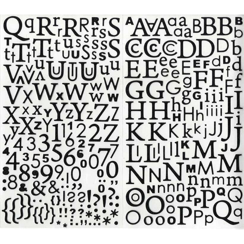 Artemio stickers abecedario 300p gliter negro 11004045 ARTEMIO CENTROARTESANO