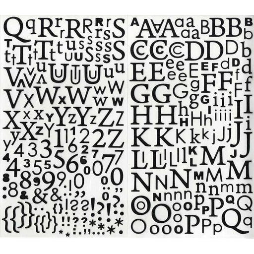 Artemio stickers abecedario 300p gliter negro 11004045 ARTEMIO CENTROARTESANO