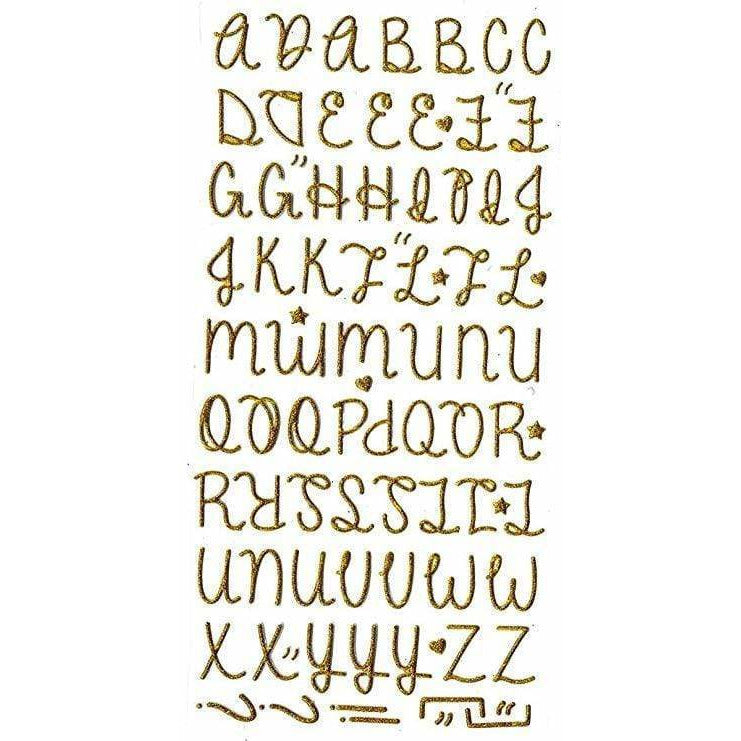 Artemio stickers abecedario gliter oro 11004568 ARTEMIO CENTROARTESANO