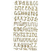 Artemio stickers abecedario gliter oro 11004568 ARTEMIO CENTROARTESANO