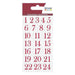 Artemio stickers calendario adviento flocado rojo 11004839 ARTEMIO CENTROARTESANO