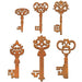 6 siluetas llaves antiguas de DM 640020 ARTEMIO Oferta CENTROARTESANO
