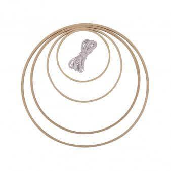 Aros de madera para atrapasueños madera 64505505 ARTEMIO Oferta CENTROARTESANO